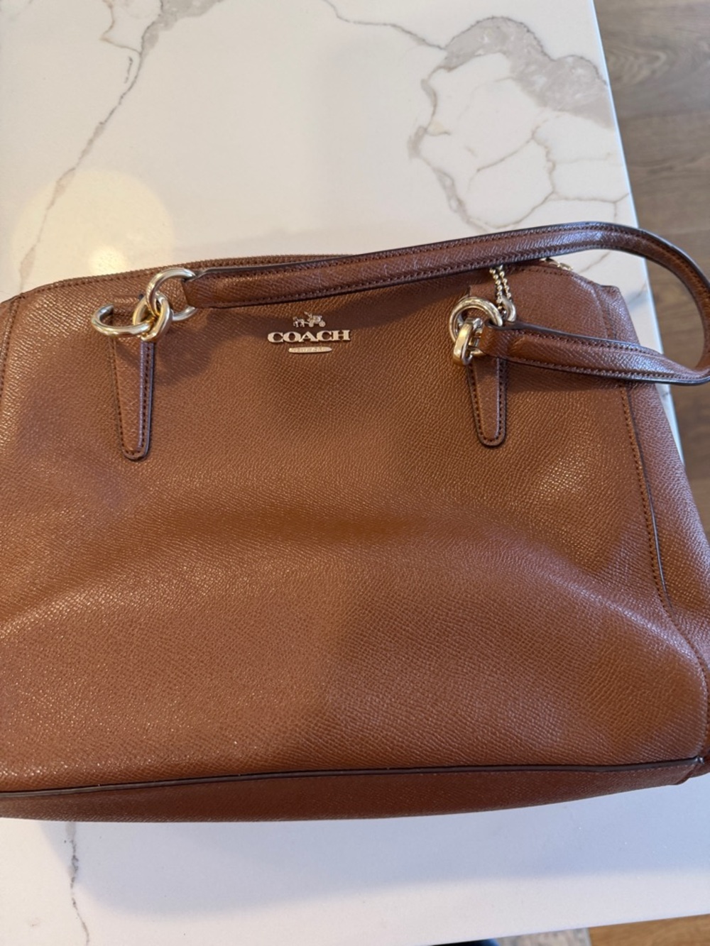 Coach women’s Brown Leather Zip purse and  Wallet with Exterior Card Pocket. New